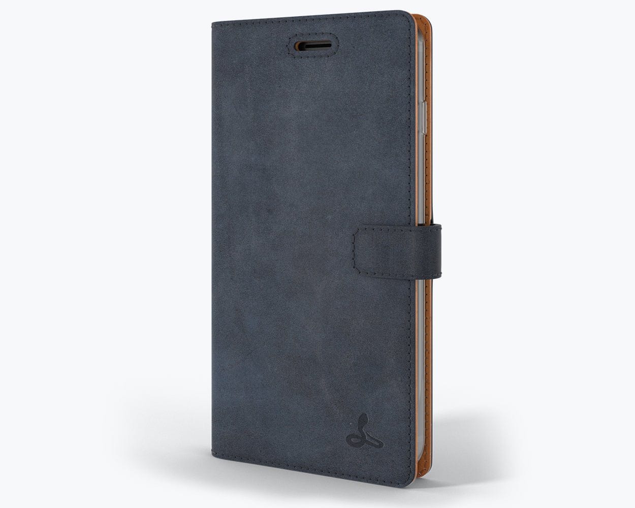 Apple iPhone 7 Plus - Vintage Leather Wallet (Almost Perfect) Navy Apple iPhone 7 Plus - Snakehive UK