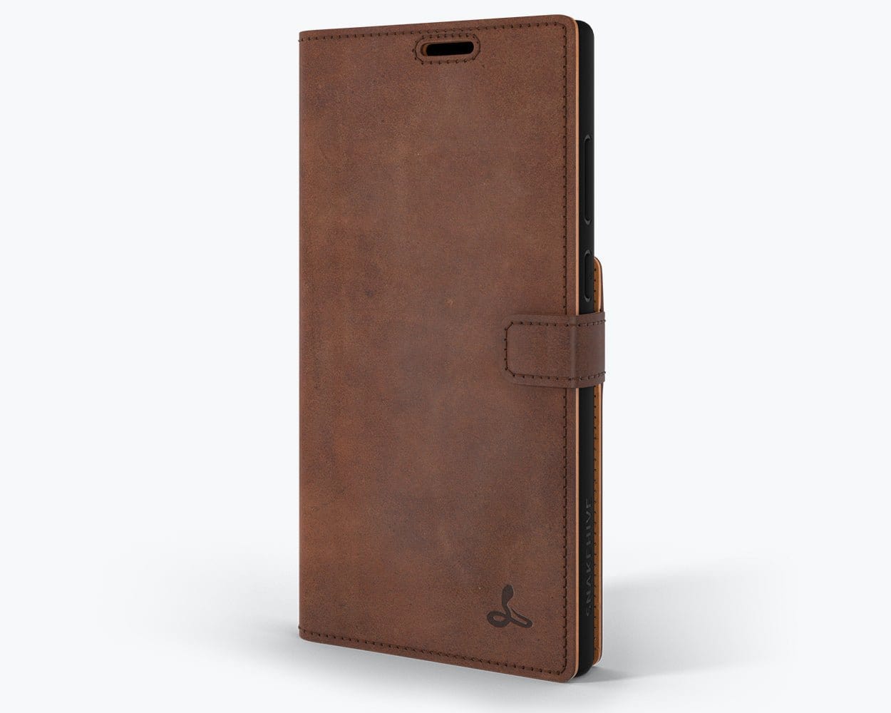Samsung Galaxy S22 Ultra - Vintage Leather Wallet (Almost Perfect) Chestnut Brown Samsung Galaxy S22 Ultra - Snakehive UK
