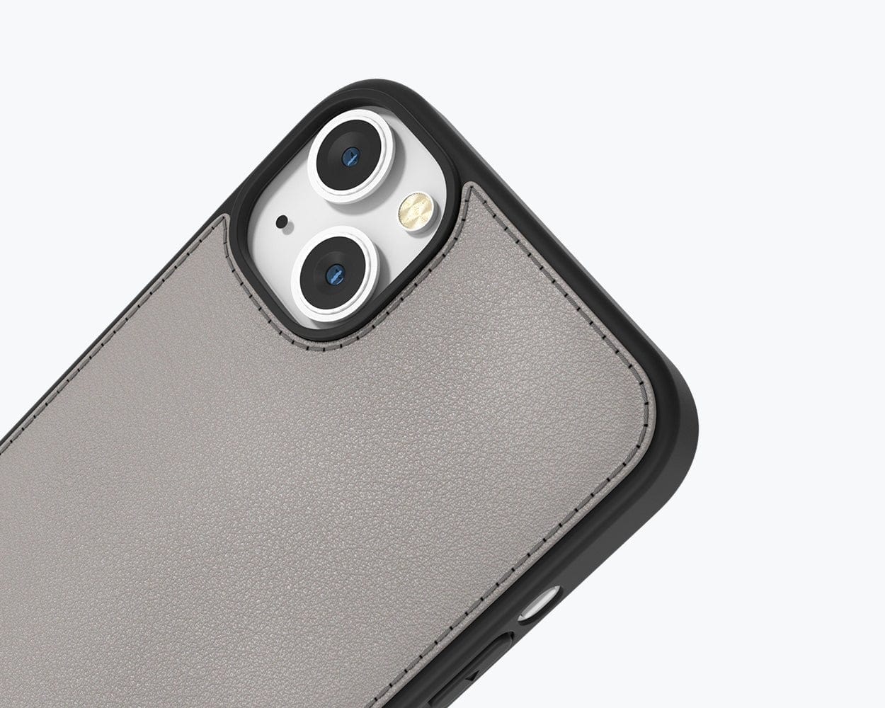 Apple iPhone 14 - Metro Leather Case Pebble Grey Apple iPhone 14 - Snakehive UK