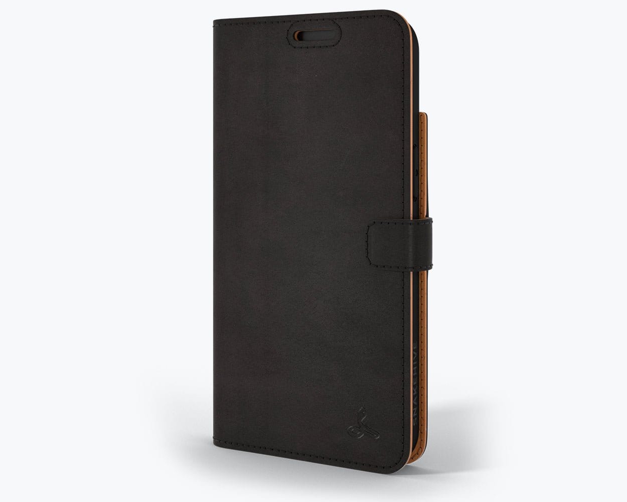 Apple iPhone 14 Plus - Vintage Leather Wallet Black Apple iPhone 14 Plus - Snakehive UK