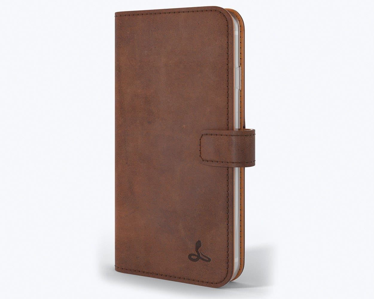 Vintage Leather Wallet - Apple iPhone 6/6S Chestnut Brown Apple iPhone 6/6S - Snakehive UK