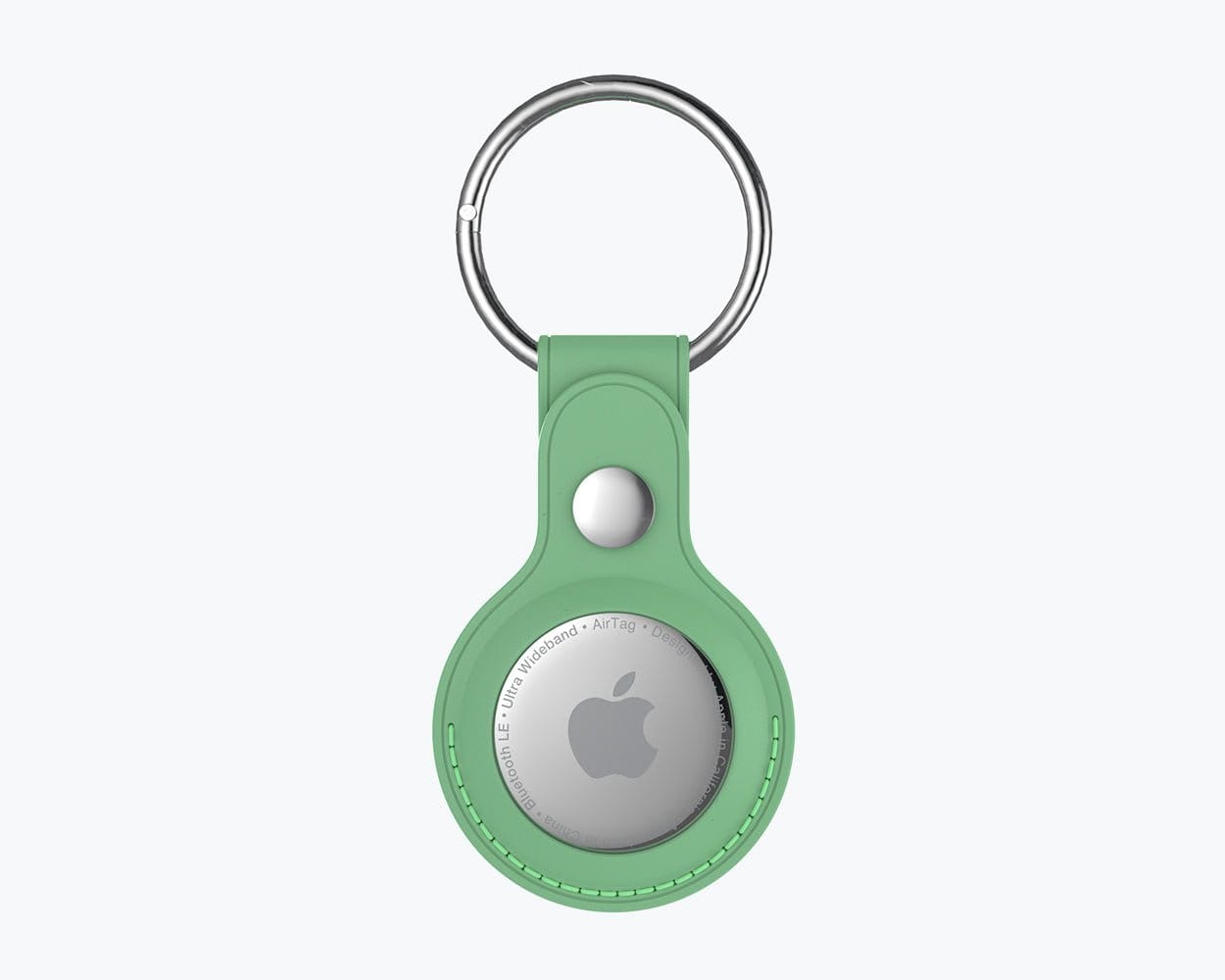 Metro Leather Apple Air Tag Case Ocean Blue - Snakehive UK