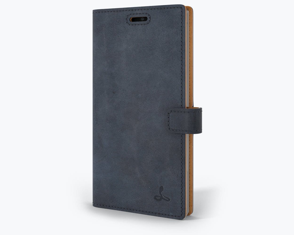 Vintage Leather Wallet - Samsung Galaxy Note 10 Navy Samsung Galaxy Note 10 - Snakehive UK