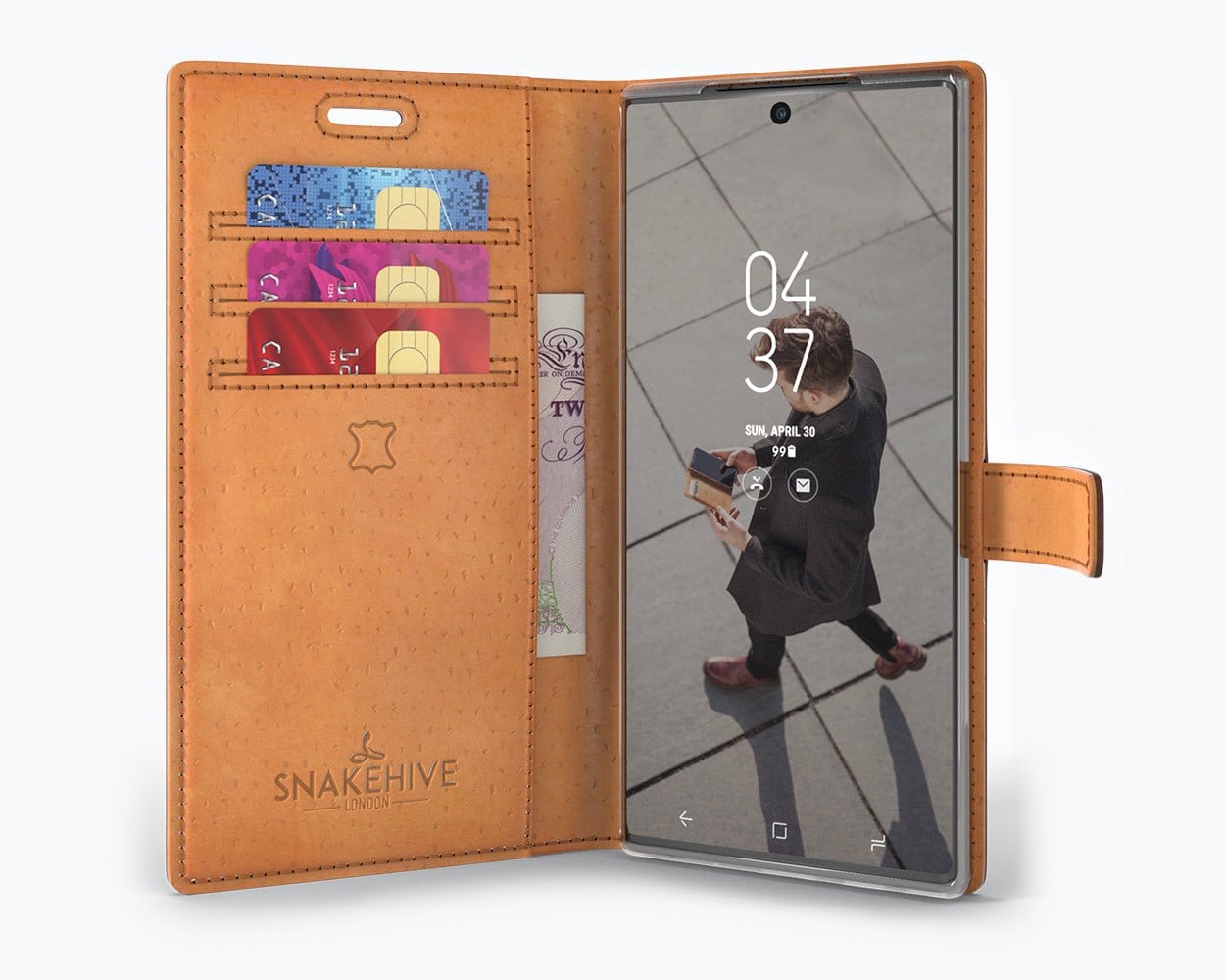 Vintage Leather Wallet - Samsung Galaxy Note 10 Plum Samsung Galaxy Note 10 - Snakehive UK
