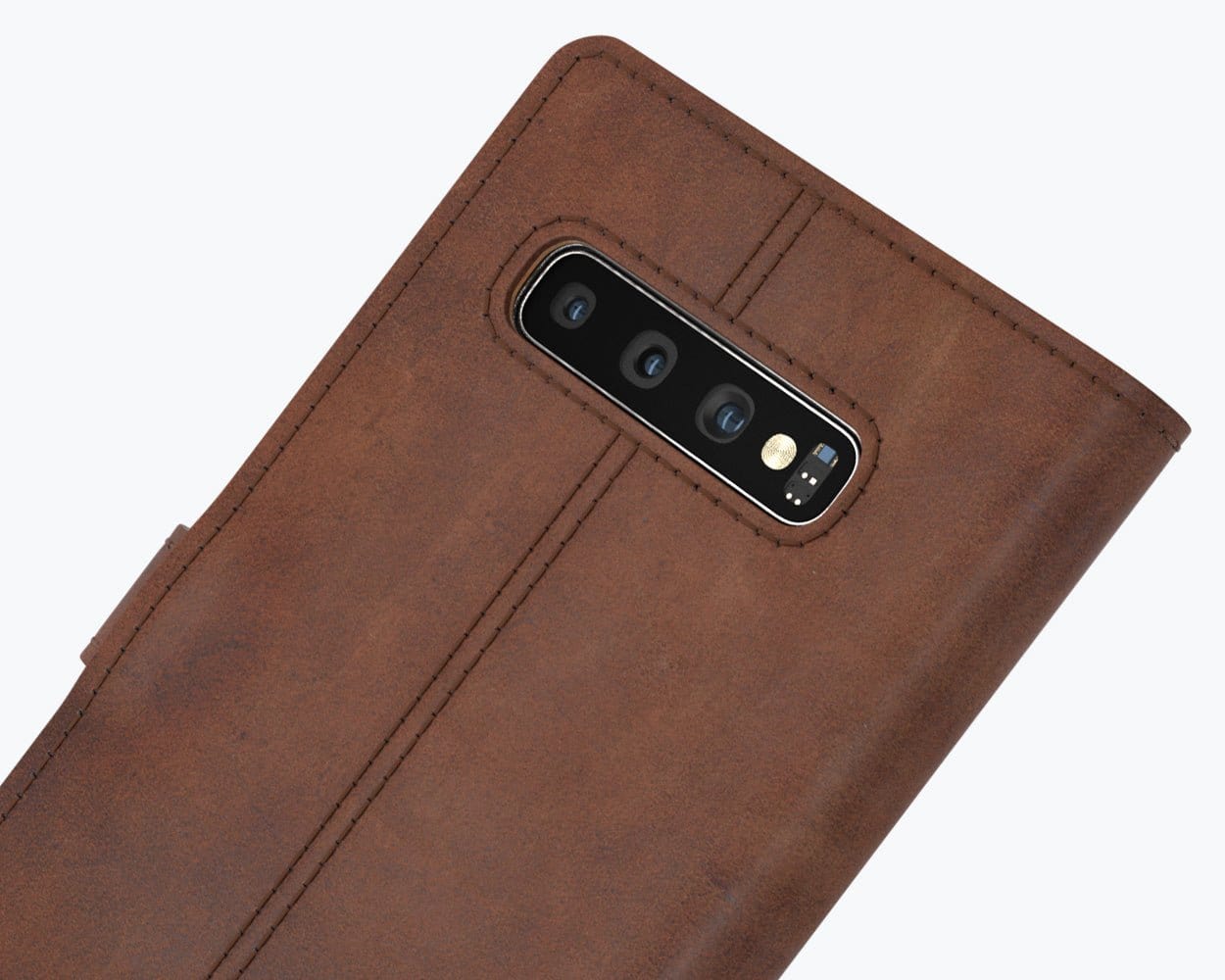 Samsung Galaxy S10 Plus - Vintage Leather Wallet Plum Samsung Galaxy S10 Plus - Snakehive UK