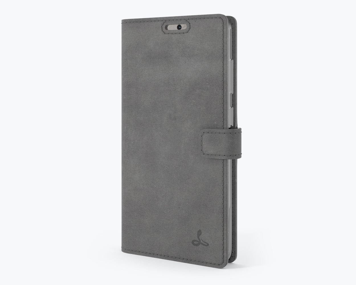 Samsung Galaxy S20 FE - Vintage Leather Wallet Grey Samsung Galaxy S20 FE - Snakehive UK
