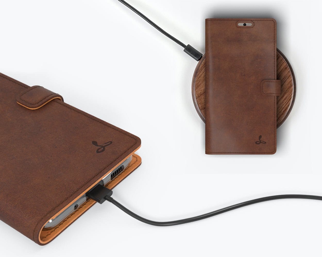 Samsung Galaxy S20 FE - Vintage Leather Wallet Grey Samsung Galaxy S20 FE - Snakehive UK