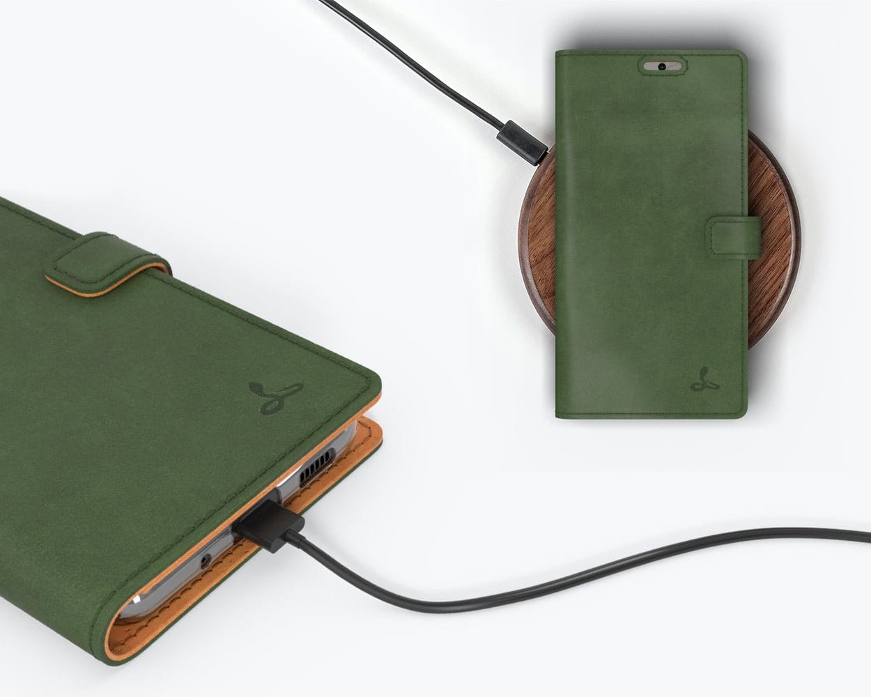 Samsung Galaxy S20 FE - Vintage Leather Wallet Grey Samsung Galaxy S20 FE - Snakehive UK