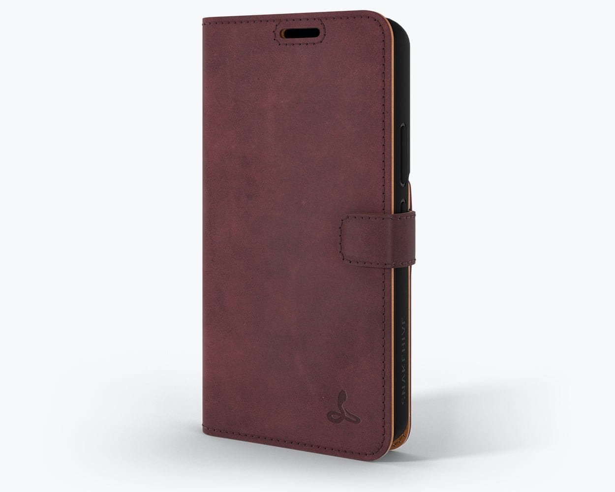Samsung Galaxy S22 Plus - Vintage Leather Wallet Plum Samsung Galaxy S22 Plus - Snakehive UK