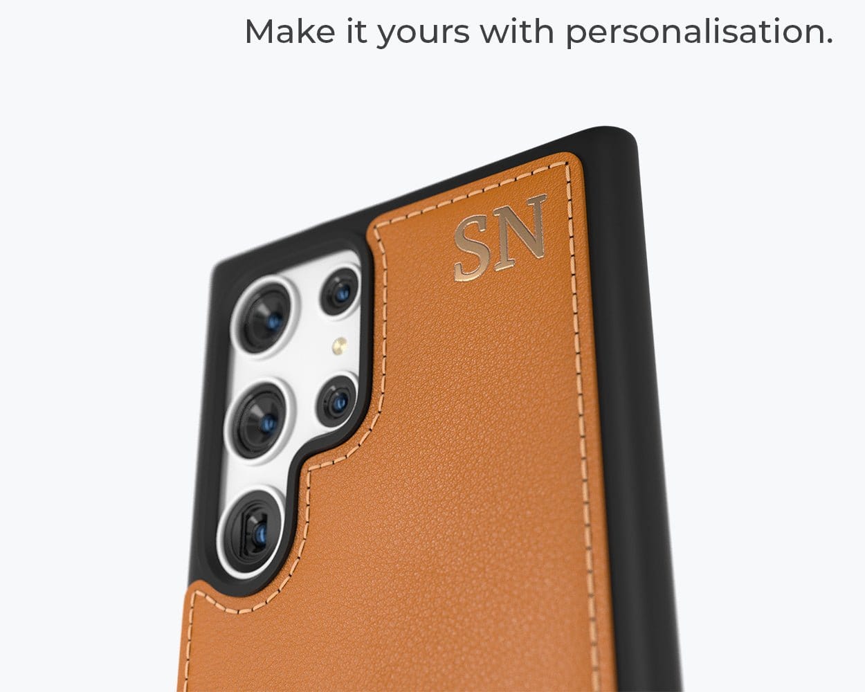 Samsung Galaxy S22 Ultra - Metro Leather Case Pebble Grey Samsung Galaxy S22 Ultra - Snakehive UK