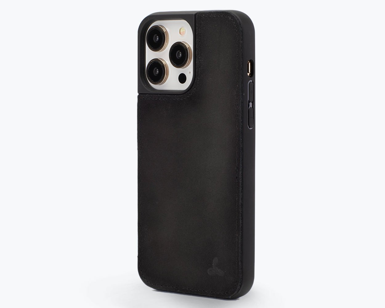 Vintage Leather Back Case - Apple iPhone 14 Pro Max Black Apple iPhone 14 Pro Max - Snakehive UK