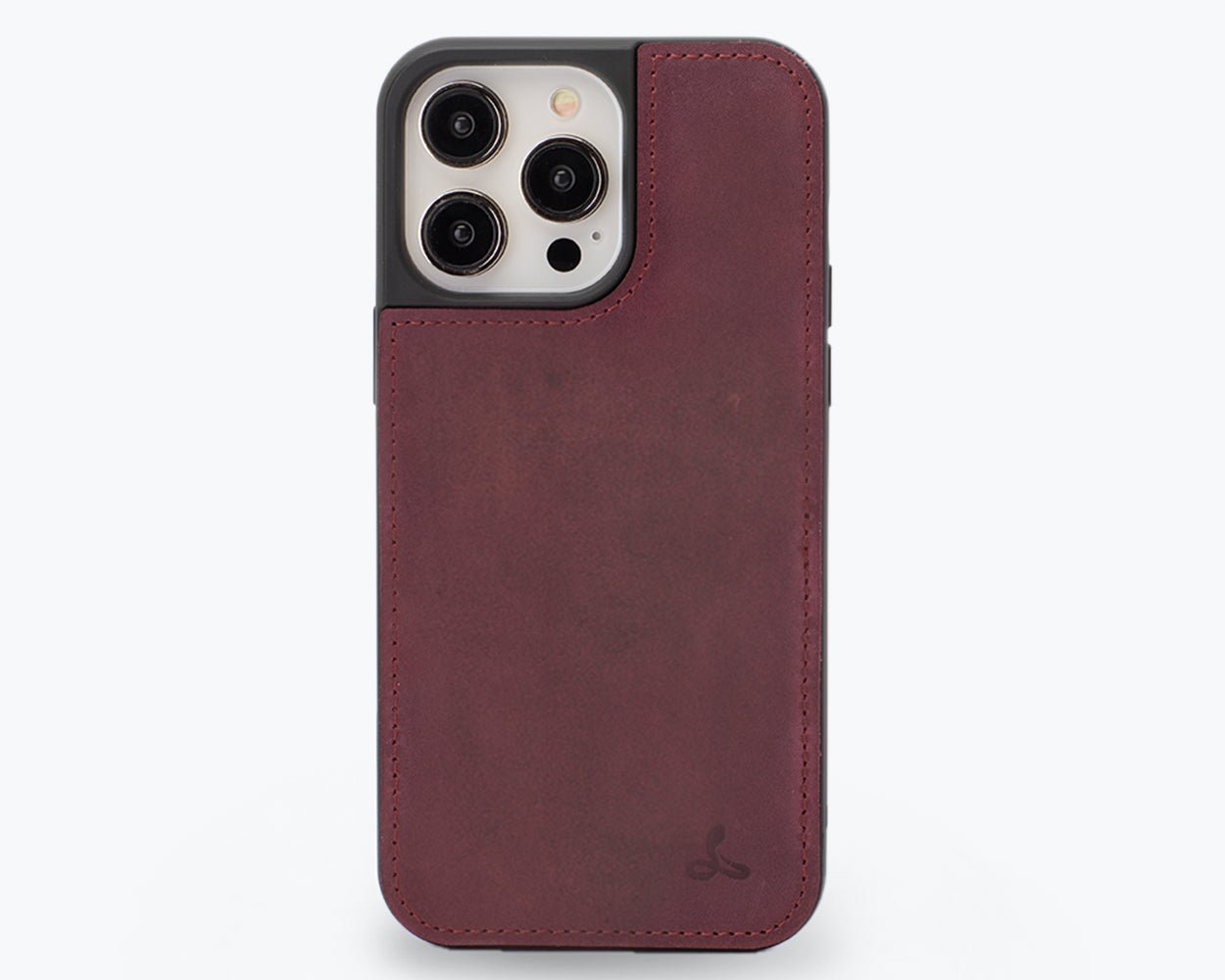 Vintage Leather Back Case - Apple iPhone 14 Pro Max Plum Apple iPhone 14 Pro Max - Snakehive UK