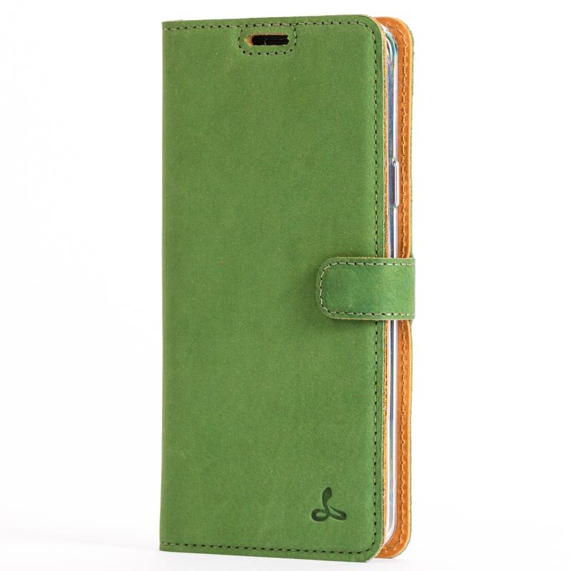 Vintage Leather Wallet - Samsung Galaxy S9 Plus (Almost Perfect) Bottle Green Samsung Galaxy S9 Plus - Snakehive UK