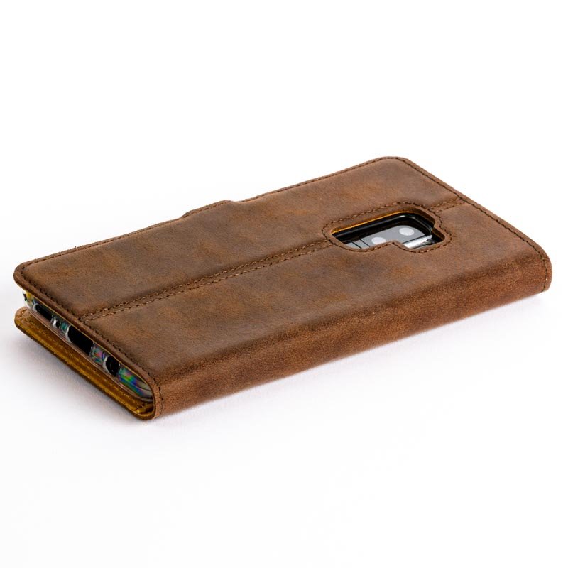 Vintage Leather Wallet - Samsung Galaxy S9 Plus (Almost Perfect) Moss Green Samsung Galaxy S9 Plus - Snakehive UK