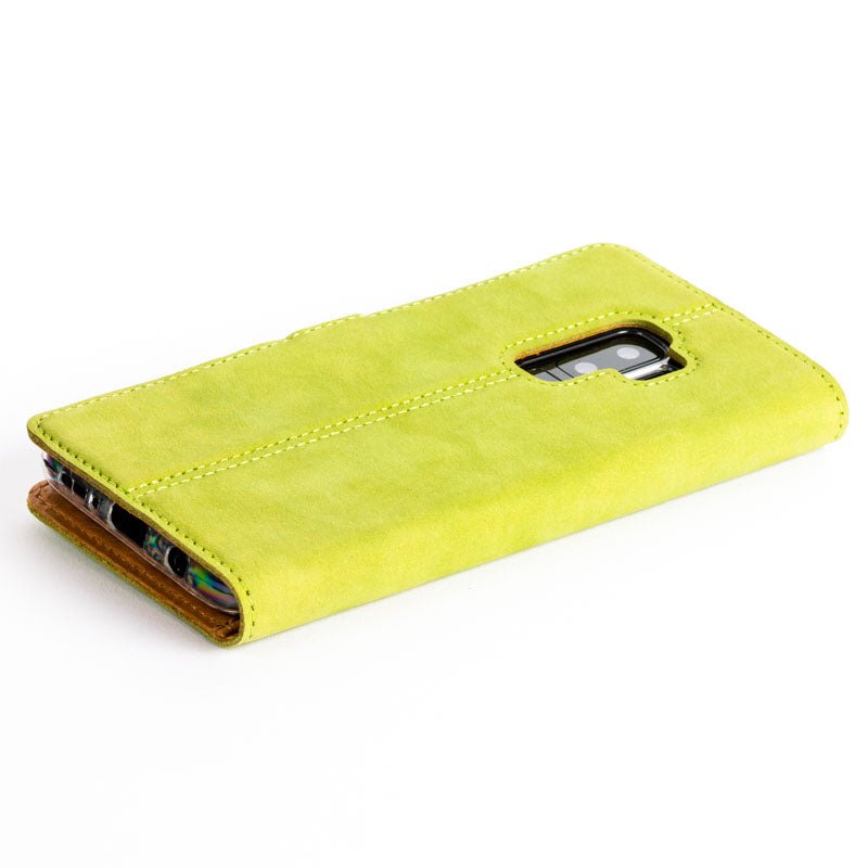 Vintage Leather Wallet - Samsung Galaxy S9 Plus (Almost Perfect) Moss Green Samsung Galaxy S9 Plus - Snakehive UK