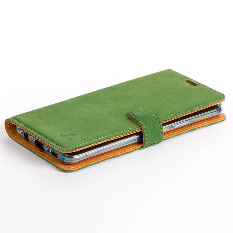 Vintage Leather Wallet - Samsung Galaxy S9 Plus (Almost Perfect) Moss Green Samsung Galaxy S9 Plus - Snakehive UK