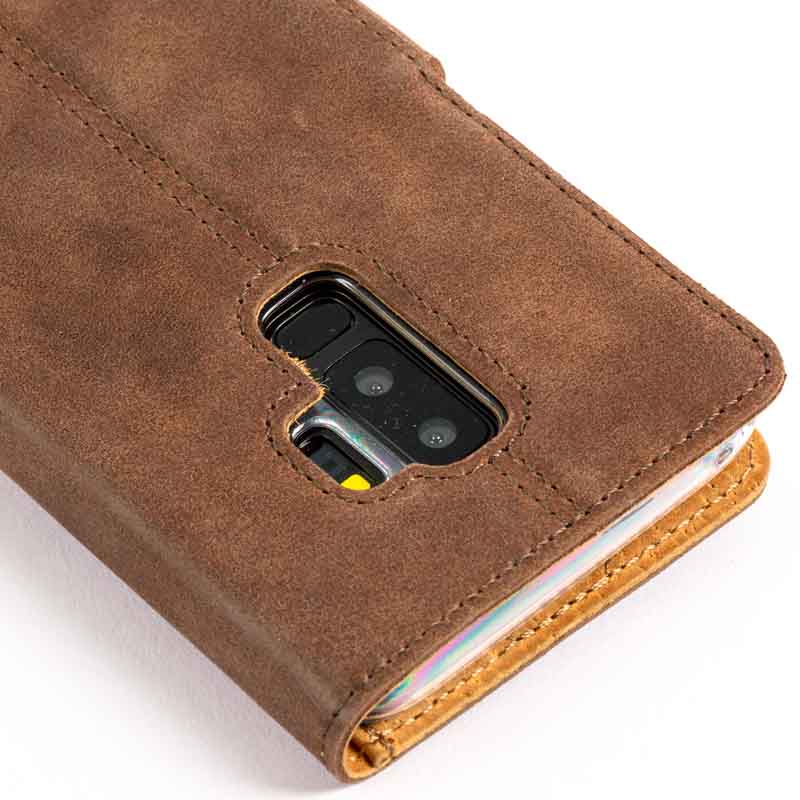 Vintage Leather Wallet - Samsung Galaxy S9 Plus (Almost Perfect) Moss Green Samsung Galaxy S9 Plus - Snakehive UK