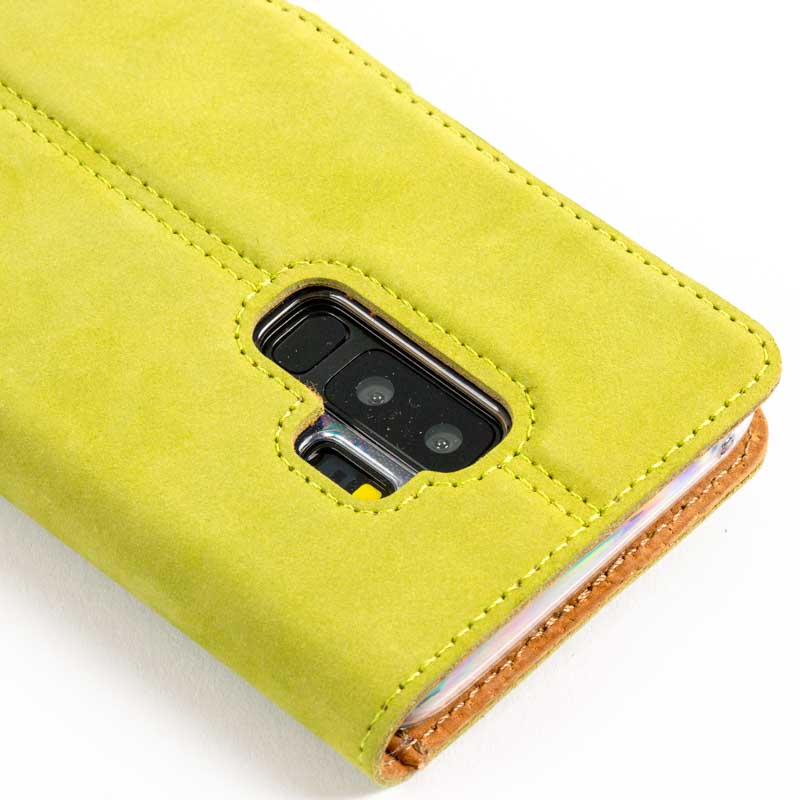 Vintage Leather Wallet - Samsung Galaxy S9 Plus (Almost Perfect) Moss Green Samsung Galaxy S9 Plus - Snakehive UK