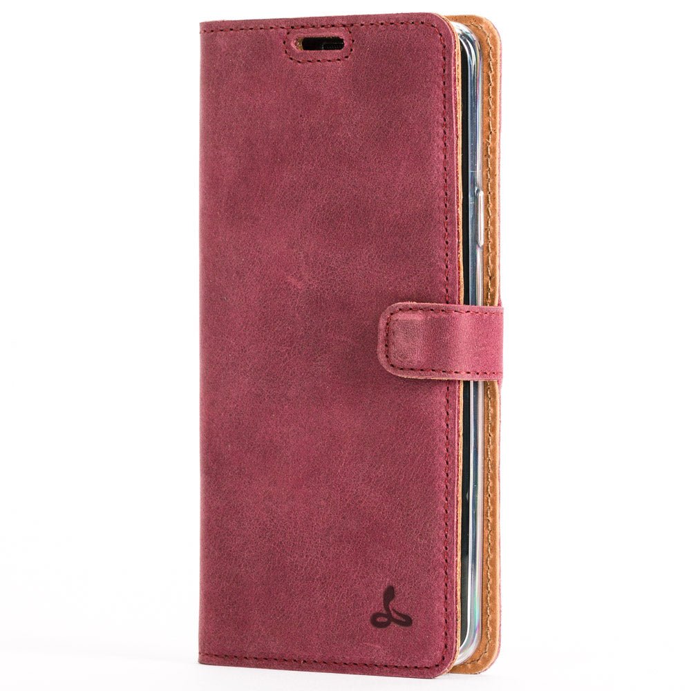 Vintage Leather Wallet - Samsung Galaxy S9 Plus (Almost Perfect) Plum Samsung Galaxy S9 Plus - Snakehive UK