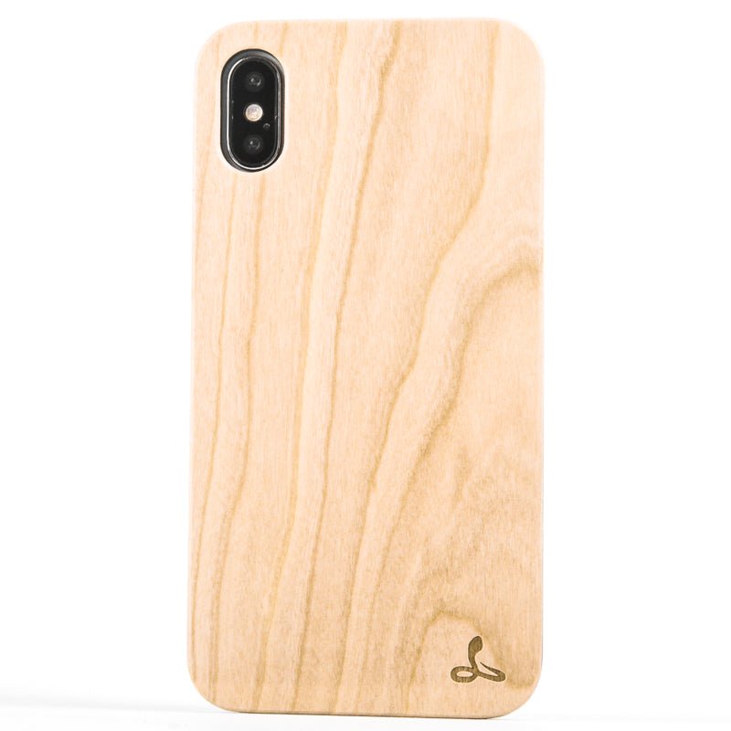 Wilderness Wood Back Case - Apple iPhone X/XS Maple Apple iPhone X/XS - Snakehive UK